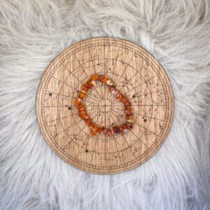 Kristallarmband Röd Agat