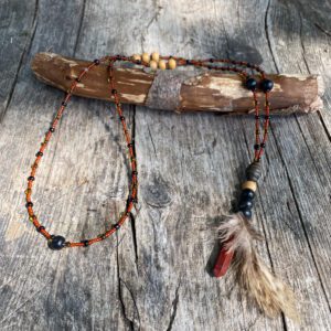 Halsband Native Fire jaspis