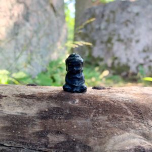 Astorian buddha figur kristall obsidian